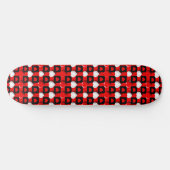 Rood-Wit Hartpatroon Persoonlijk Skateboard (Horizontaal)