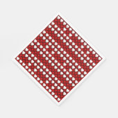 Rood-Wit Hartpatroon Servet (Hoek)
