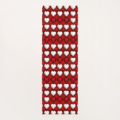 Rood-Wit Hartpatroon Yogamat (Achterkant)