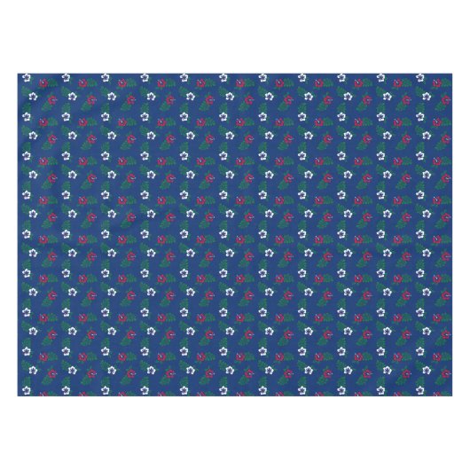 Rood & Wit Hibiscus Tafelkleed (Voorkant (Horizontaal))