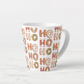 Rood Wit Ho Ho Ho Gingerbread Cookie Kerstmis Latte Mok (Rechterhoek)