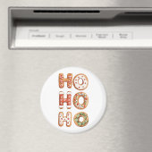 Rood Wit Ho Ho Ho Gingerbread Cookie Kerstmis Magneet (Insitu (Vaatwasser))