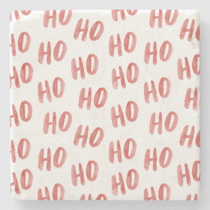 Rood Wit Ho Ho Ho Stenen Onderzetter
