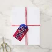 Rood Wit Ik Doe 4 juli Bachelorette Cadeaulabel (Met Touw)