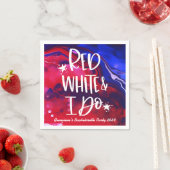 Rood Wit Ik Doe 4 Juli Bachelorette-feestje Servet (Insitu)