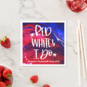Rood Wit Ik Doe 4 Juli Vrijgezellenfeest Vrouwen Servet (Insitu)