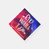 Rood Wit Ik Doe 4 Juli Vrijgezellenfeest Vrouwen Servet (Hoek)