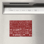 Rood wit Inspirerend woorden Kerst Magneet (Insitu (Vaatwasser))