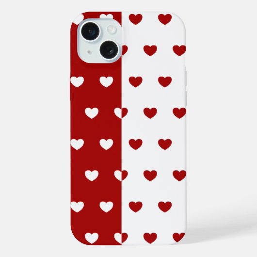 Rood & Wit iPhone Hoesje (Achterkant)