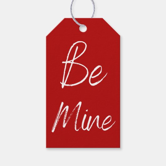 Rood & Wit Is Van Mij Valentijn Cadeaulabel (Voorkant)