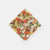 Rood Wit Japans Kimono Bloemen Decoupage Papier Servet (Hoek)