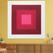 Rood-wit Josef Alberts Canvas Afdruk (Insitu (Woonkamer))