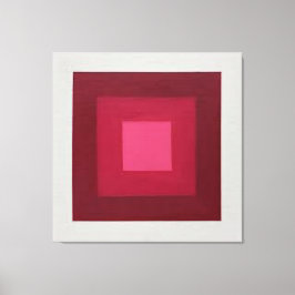 Rood-wit Josef Alberts Canvas Afdruk