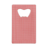 Rood-Wit KAART FLESOPENER Creditkaart Flessenopener (Achterkant)