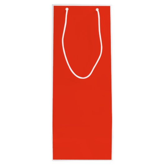 Rood Wit Kerst Elegant Sjabloon Classic Wijn Cadeautas (Achterkant)