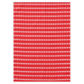 Rood & Wit Kerst Gebreid Patroon Tafelkleed (Voorkant)