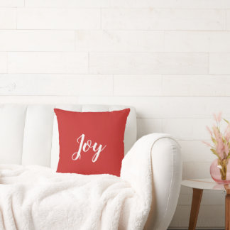 Rood Wit Kerst Joy Decor Sierkussen