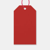 Rood Wit Kerst Snoep Patroon#13 ID1009 Cadeaulabel (Achterkant)
