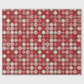 Rood Wit Kerst Snoep Patroon#13 ID1009 Cadeaupapier (Vlak)