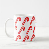 Rood Wit Kerst Sticks minimaal Koffiemok (Links)