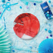 Rood wit kerstcadeaupapier Borden Papieren Bordje (Feest)