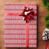 Rood wit kerstkeukenpapier Patroonpapier Cadeaupapier
