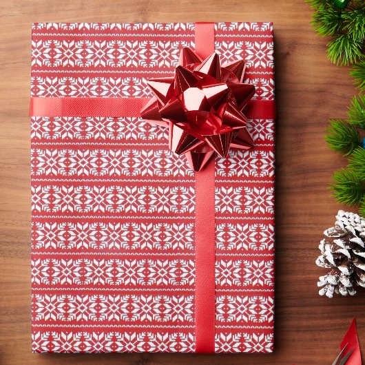 Rood wit kerstkeukenpapier Patroonpapier Cadeaupapier