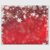 "Rood & Wit Kerstmis" Cadeaupapier (Vlak)