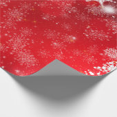 "Rood & Wit Kerstmis" Cadeaupapier (Hoek)