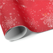 "Rood & Wit Kerstmis" Cadeaupapier (Rol Hoek)