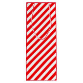 ROOD WIT KERSTMIS CANDY CANE STIJL WIJN CADEAUTAS (Achterkant)