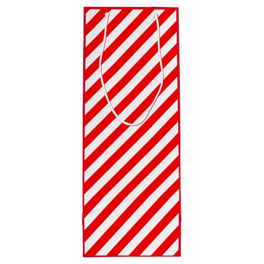 ROOD WIT KERSTMIS CANDY CANE STIJL WIJN CADEAUTAS (Achterkant)