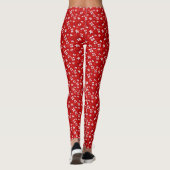 Rood & Wit Kerstmis Gift Boxes Patroon Vol Leggings (Achterkant)