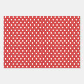 Rood | wit | Kerstmis Inpakpapier Vel (Voorkant 3)