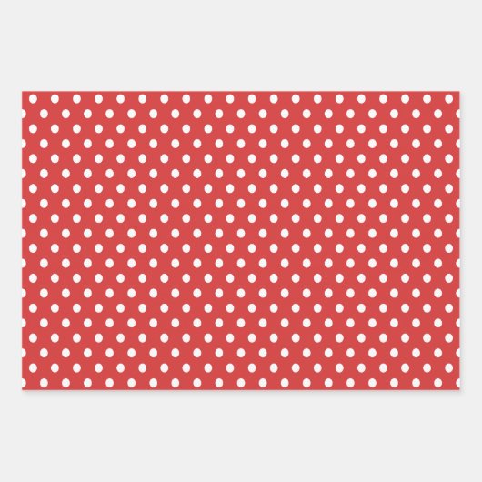 Rood | wit | Kerstmis Inpakpapier Vel (Voorkant 3)