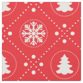 rood wit kerstpatroon stof (Close Up)