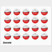 Rood Wit Keuken Stickers (Vel)