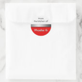 Rood Wit Keuken Stickers (Tas)