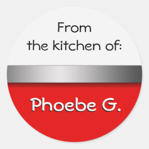Rood Wit Keuken Stickers