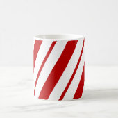 Rood & Wit Klassieke Candy Cane Stripes Kerstmis Koffiemok (Center)