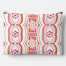 Rood wit klassieke trendy make-up accessoire zakje