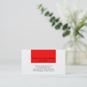 Rood-wit klassieker visitekaartje (Staand voorkant)