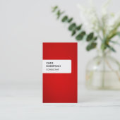 Rood wit, kleurrijk, creatief Visitekaartje (Staand voorkant)