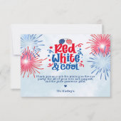 Rood Wit & Koel Dank u Kaart (Voorkant)