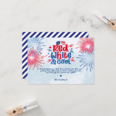 Rood Wit & Koel Dank u Kaart (Voorkant / Achterkant in situ)