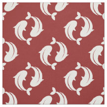 Rood wit Koi Visoosterpatroon