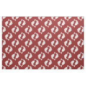 Rood wit Koi Visoosterpatroon Stof (Fat Quarter)