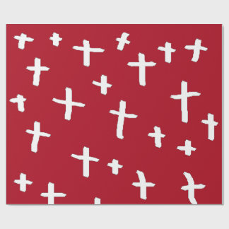 rood wit kruis cadeaupapier