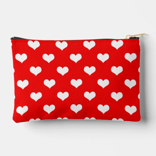 Rood Wit Liefde Hart Patroon Ontwerp Etui (Achterkant)
