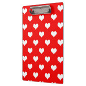 Rood Wit Liefde Hart Patroon Ontwerp Klembord (Links)